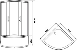 Parly Душевой уголок Z9011 – фотография-6
